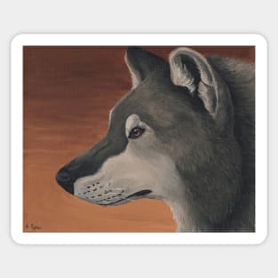 Timber Wolf Sticker